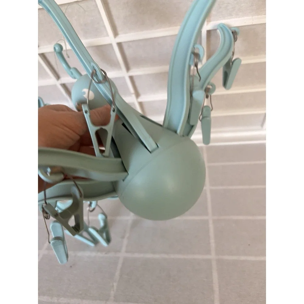 Lot Of 2 Pressa Laundry Hanging 16 Clothes Clips Turquoise IKEA Teacher Art Clas